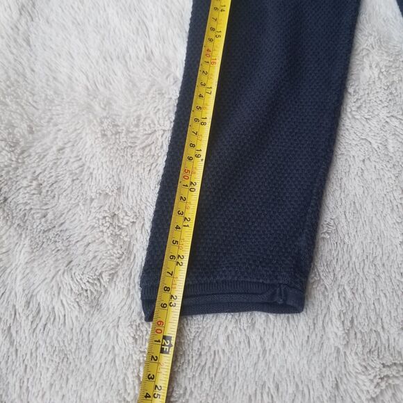 Zara Man Sweater Men's M Blue Crewneck Woven Textured Fisherman Neutral - Picture 8 of 8